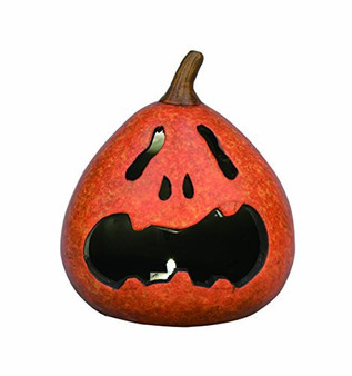 Transpac Small Tea Light Halloween Jack-o-Lantern